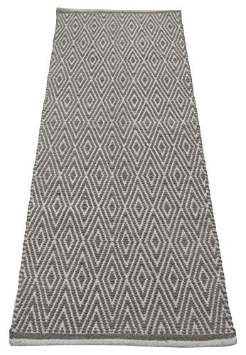 Chardin Home 100% Cotton Diamond Rug Fully Reversible, Mat Size - 2&