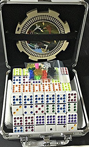 CHH Mexican Train & Chicken Domino Set, Professional Set of 91, Double of 12