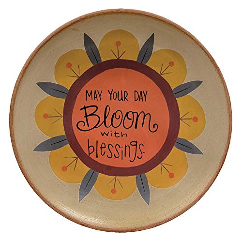 CWI The Hearthside Colection Decorative Plate May Your Day Bloom with Blessings