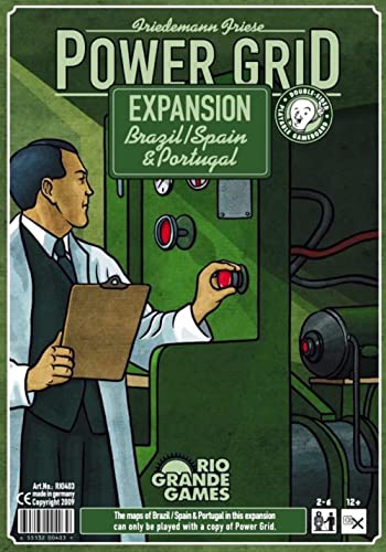 Rio Grande Games Power Grid: Brazil/Spain & Portugal Expansion (Recharged Version)