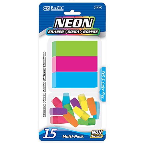 BAZIC Neon Eraser Sets Eraser (2234)