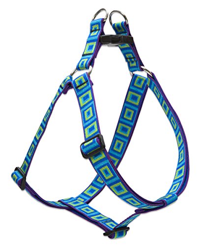 Lupine Pet Originals 1" Sea Glass 24-38" Step In Harness for Large Dogs