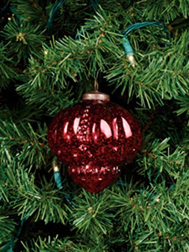 The Country House Collection 92889 Red Heirloom Mercury Hanging Ornament, 4-inch Height