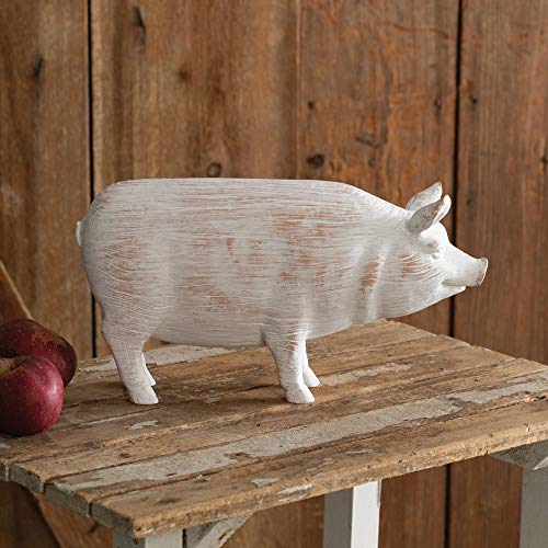 CTW 680604 Farmhouse Tabletop Pig, 12.5-inch Length