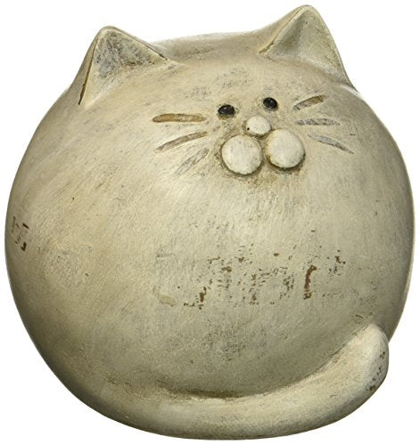 Abbott Collection  27-BW/060 Wht Antique White Round Ball Cat