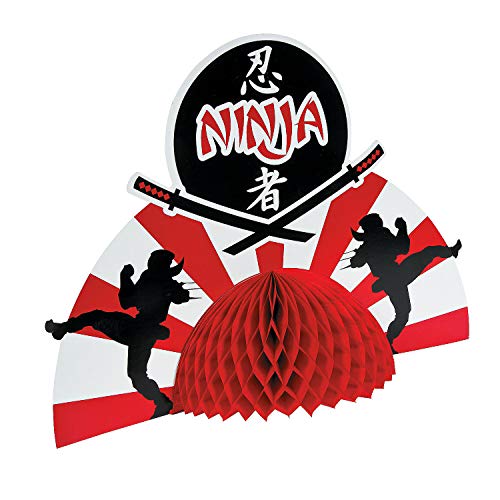 Fun Express - Ninja Warriors Centerpiece for Birthday - Party Decor - General Decor - Centerpieces - Birthday - 1 Piece
