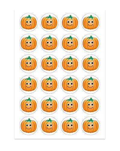 Hygloss Products 1889 Happy Pumpkins Stickers - Great for Fall, Halloween & Thanksgiving Activities - Perfect for Arts, Crafts, DIY Projects & Much More - 3 Sheets