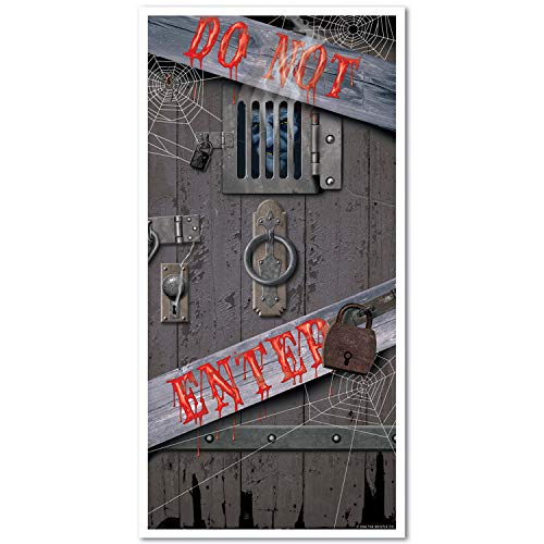 Beistle Haunted Halloween Door Cover Party Accessory (1 count) (1/Pkg)