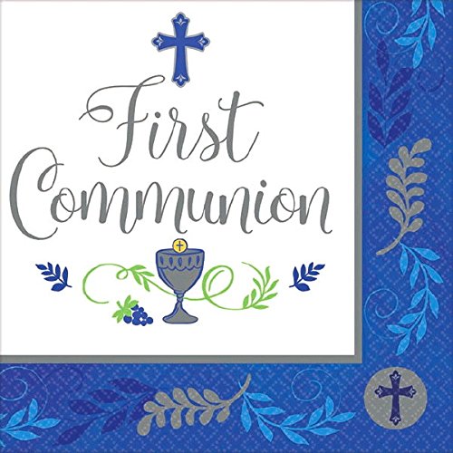 Amscan Communion Day Boy Beverage Napkins