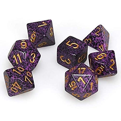 Chessex CHX25317 Dice-Speckled Hurricane Set