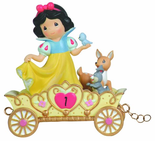 Precious Moments, Disney Showcase Collection,  May Your Birthday Be The Fairest Of Them All, Age 1, Disney Birthday Parade, Resin Figurine, 104403