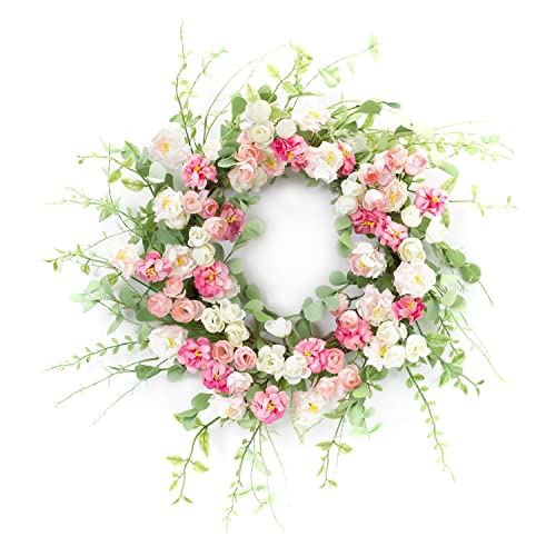 Melrose 85520 Mixed Floral Wreath, 23" D, Eva/Paper
