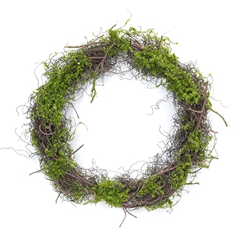 Melrose 85975 Moss Wreath, 17.5" D, Plastic
