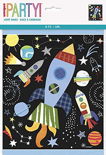 Unique Industries Outer Space Party Loot Bags, 8 Ct.