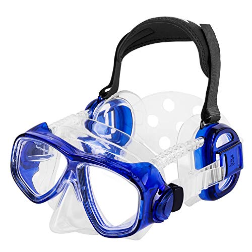 IST ME80 ProEar Pressure Equalization Mask with Watertight Ear Cups (Blue)