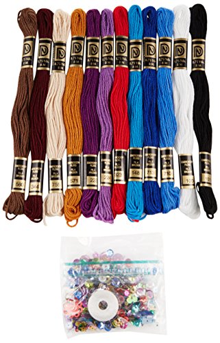 Design Works Crafts 4024 Zenbroidery Jewel 12 Skein Floss Pack, Multicolor