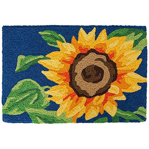 Home Comfort Bold Sunflower Jellybean Accent Rug with Flower Floral Rug 20"x30" Doormat