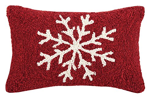 Peking Handicraft Snowflake Hook Pillow 8X12