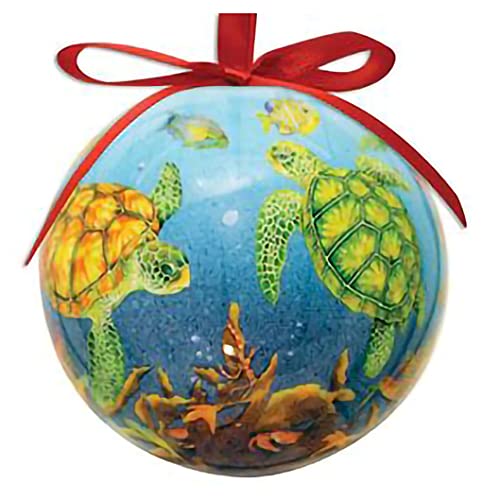 Cape Shore Sea Turtle Designed Hanging Ball Ornament