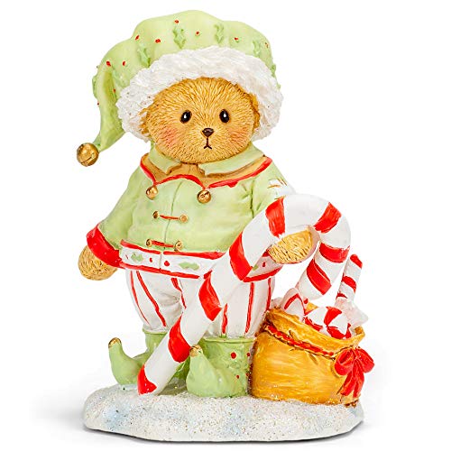 Roman 133478 Percy Elf Bear Figurine, 4 inch, Multicolor