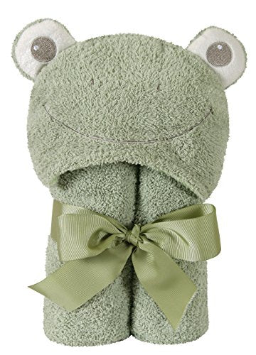 Creative Brands Stephan Baby Terry Plush Hooded Bath Towel, Frog, 0-24 Months