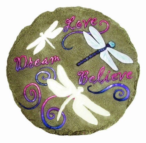 Spoontiques Dragonfly Glow Stepping Stone