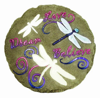 Spoontiques Dragonfly Glow Stepping Stone