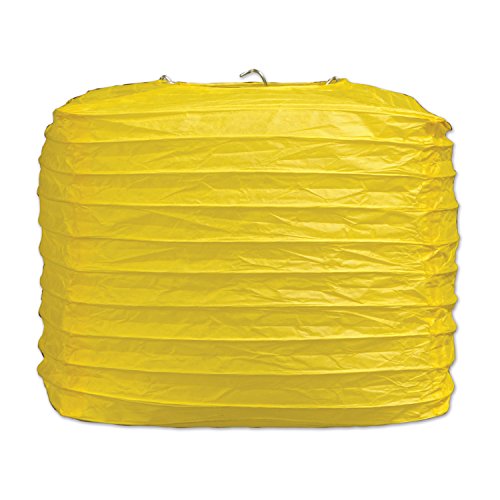 Beistle Square Paper Lanterns, 8", Yellow