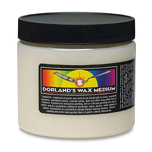 Jacquard Dorlands Wax - 4 Ounce - Versatile Pure Wax and Damar Resin - Protective Topcoat for Sealing and Finishing