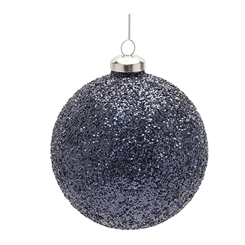 Melrose 86460 Ball Ornament, 4-inch Diameter, Glass