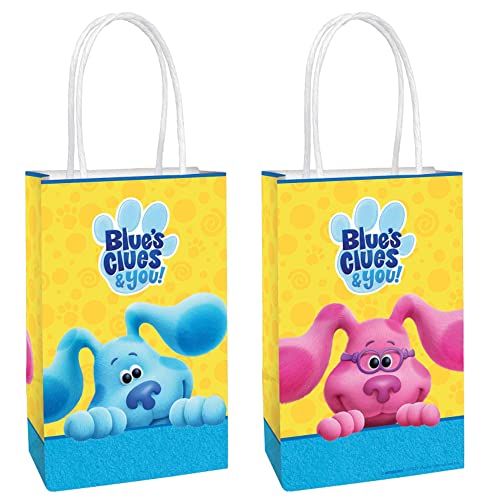 Amscan Blues Clues Printed Paper Kraft Bags