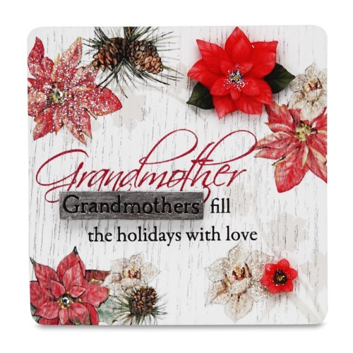 Pavilion Gift Company Grandmother 3 by 3-Inch Self Standing Holiday Plaque