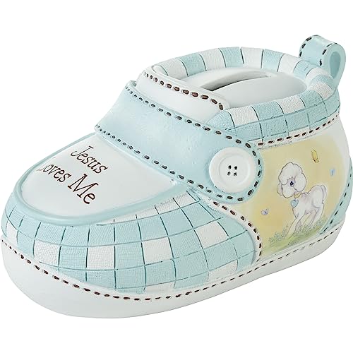 Precious Moments Jesus Loves Me Blue Bootie Bank
