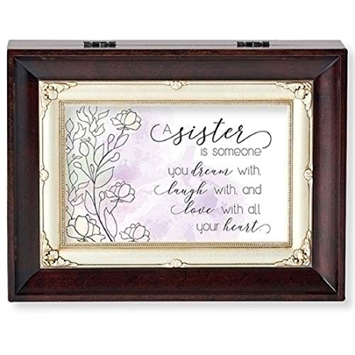 Roman B0261 Sister Brown Large Insert Box Family Collection, Music Box