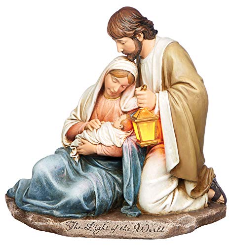 Roman 7.25" HOLY Family Figure Verse: The Light of The World
