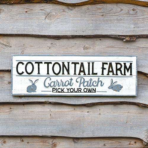 CTW Home Collection 440039 Cottontail Farm Wood Wall Sign