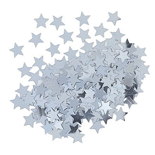 Unique Industries Metallic Silver Star Confetti, 0.5oz , 1ct