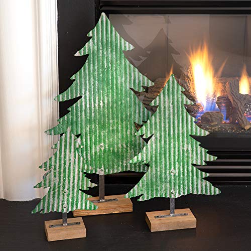 CTW Home Collection Metal Christmas Trees, Set of Three