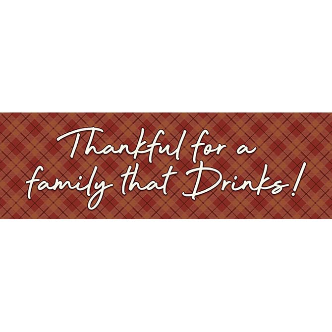 Carson Home Accents Thankful Message Bar, 8.5-inch Width