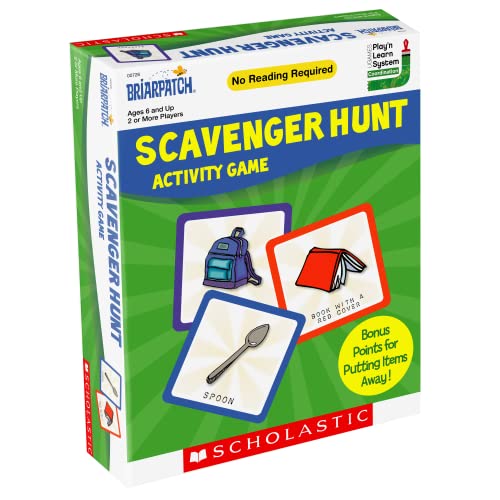 University Games Scholastic Scavenger Hunt Early Learning Seek and Find Game from Briarpatch, for 2 or More Players Ages 6 and Up
