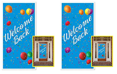 Beistle Welcome Back Door Covers 2 Piece, 30" x 5&