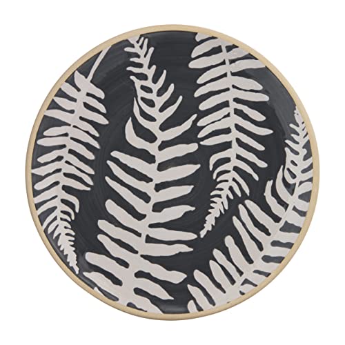 Mud Pie Leaf Salad Plate, Blue, 8 1/2-inch Diameter