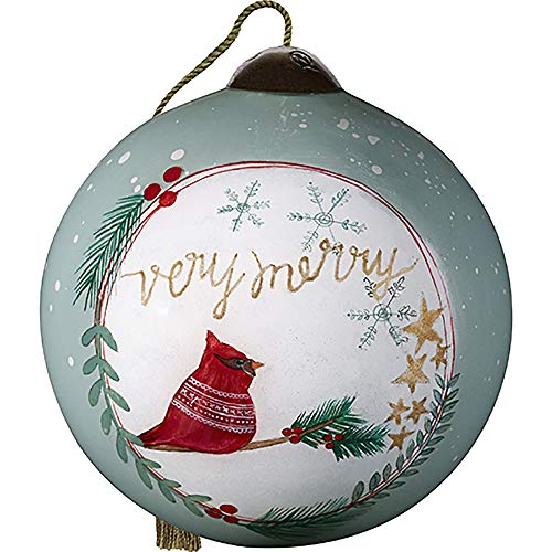 Precious Moments Cardinal with Merry Message Ornament, Multi