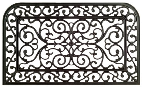 Imports Decor Rubber Doormat, Monarch, 18-Inch by 30-Inch