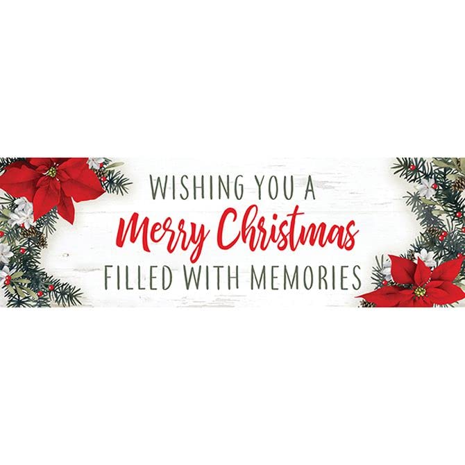 Carson Home Accents Merry Christmas Message Bar, 8.5-inch Width