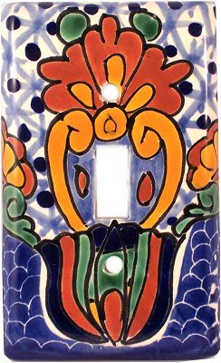 Fine Craft Imports Single Toggle Turtle Talavera Switch Plate