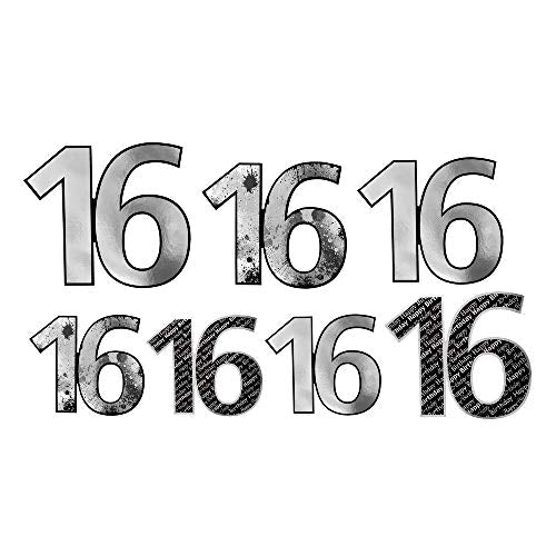 Beistle Silver 16th Birthday Foil Cutouts - 7 Pcs