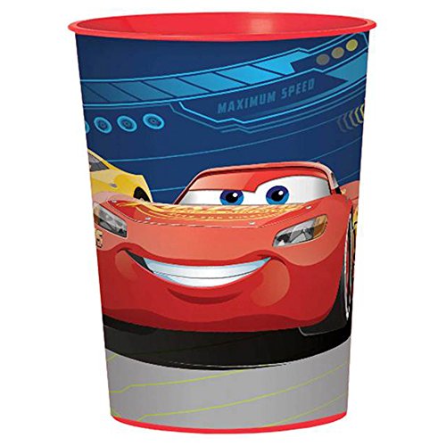 Amscan Disney Cars 3 Keepsake Cup - 16oz | Plastic | 1 Pc