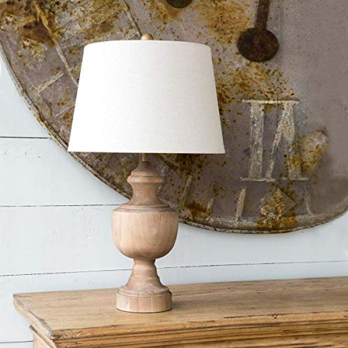 Park Hill Collection ELT81424 Wooden Urn Finial Lamp, 26-inch High