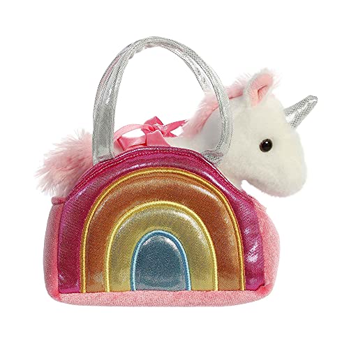Aurora 32895 Pet Carrier Over The Rainbow Unicorn 7 inches, Multicolor